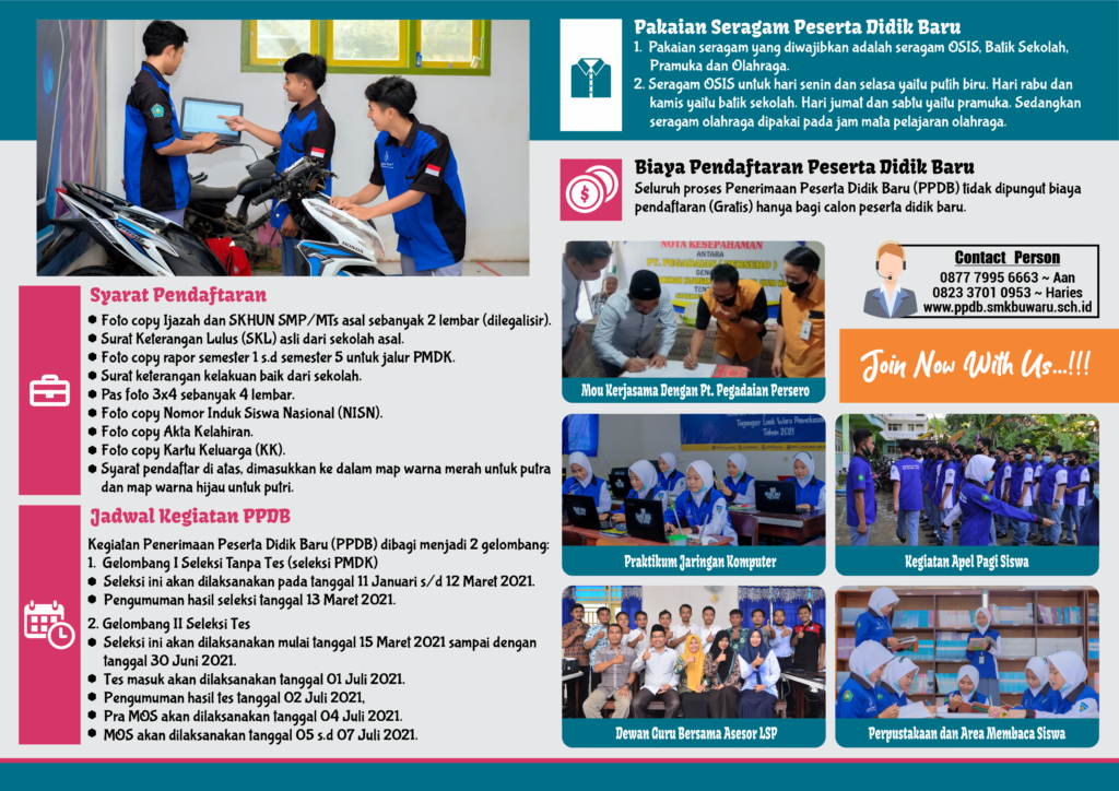 Brosur SMK Bustanul Ulum Waru Tahun 2021